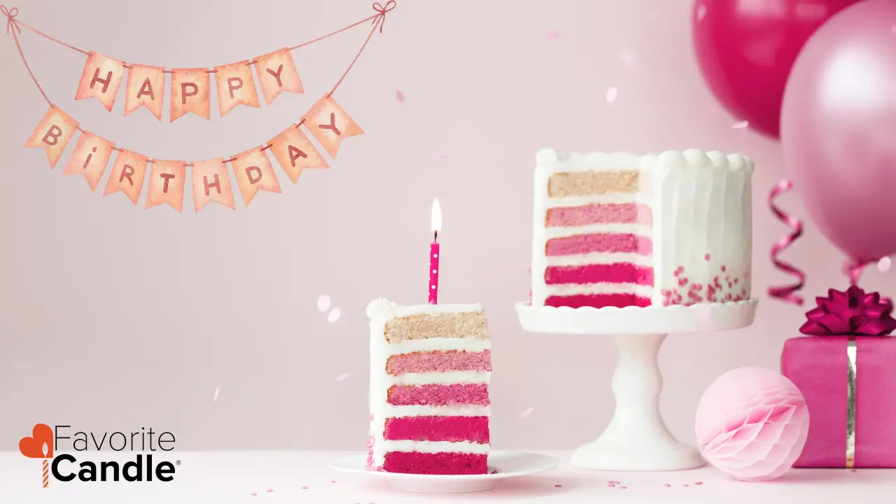 birthday cake and candles